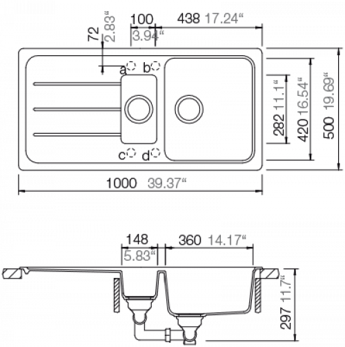 SW24 - Schock Formhaus D-100 (FOMD100SA) - Maßzeichnung